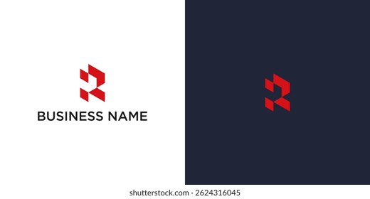 Abstract logo design with text