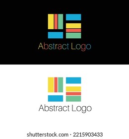 Abstract logo design. This is color shape logo design. Here is the 4 color set. this color is unique.