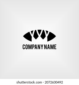 abstract logo design with triangle basic shape