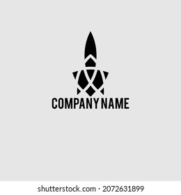 abstract logo design with triangle basic shape