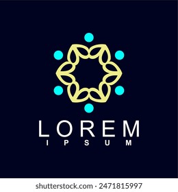 diseño abstracto del logotipo. único y característico, logotipo abstracto geométrico, concepto moderno y lindo del logotipo