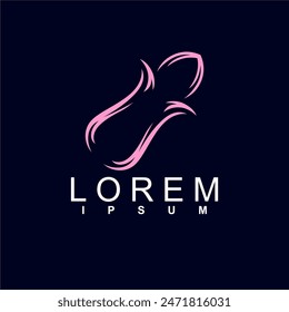 abstract logo design. unique and characterful, geometric abstract logo, modern and cute logo concept