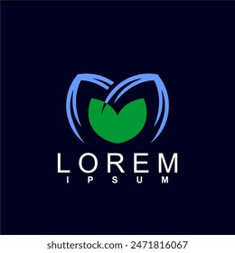 abstract logo design. unique and characterful, geometric abstract logo, modern and cute logo concept