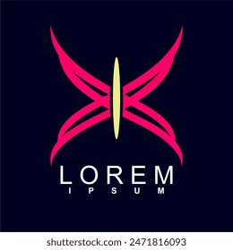 abstract logo design. unique and characterful, geometric abstract logo, modern and cute logo concept