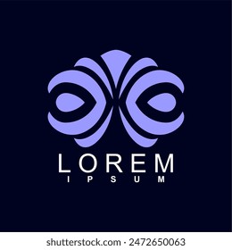 abstract logo design. unique and characterful, geometric abstract logo, modern and cute logo concept