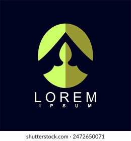 diseño abstracto del logotipo. único y característico, logotipo abstracto geométrico, concepto moderno y lindo del logotipo