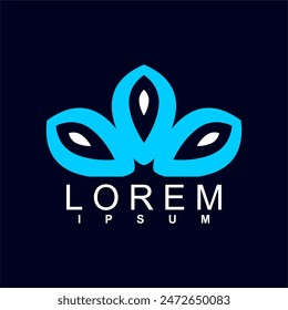 abstract logo design. unique and characterful, geometric abstract logo, modern and cute logo concept