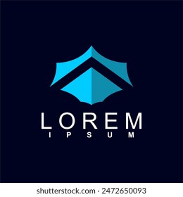 abstract logo design. unique and characterful, geometric abstract logo, modern and cute logo concept