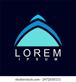 diseño abstracto del logotipo. único y característico, logotipo abstracto geométrico, concepto moderno y lindo del logotipo