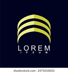abstract logo design. unique and characterful, geometric abstract logo, modern and cute logo concept	