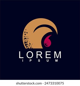 diseño abstracto del logotipo. único y característico, logotipo abstracto geométrico, concepto moderno y lindo del logotipo	
