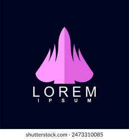 abstract logo design. unique and characterful, geometric abstract logo, modern and cute logo concept	