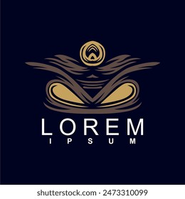 abstract logo design. unique and characterful, geometric abstract logo, modern and cute logo concept	