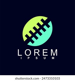 diseño abstracto del logotipo. único y característico, logotipo abstracto geométrico, concepto moderno y lindo del logotipo	