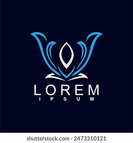 diseño abstracto del logotipo. único y característico, logotipo abstracto geométrico, concepto moderno y lindo del logotipo	