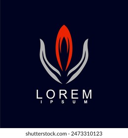 abstract logo design. unique and characterful, geometric abstract logo, modern and cute logo concept	