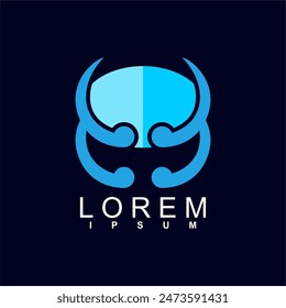 diseño abstracto del logotipo. logotipo abstracto único y característico, geométrico