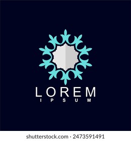 abstract logo design. unique and characterful, geometric abstract logo