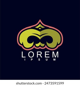 diseño abstracto del logotipo. logotipo abstracto único y característico, geométrico