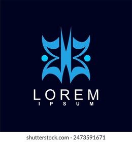 abstract logo design. unique and characterful, geometric abstract logo