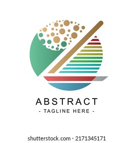 Abstract logo design. Unique logo. Logo design for illustration