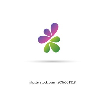 Abstract Logo Design Vector With Colorful Gradient