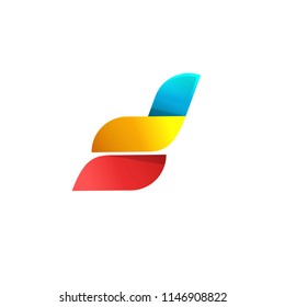 Abstract logo design vector, idea or wings or flight logotype isolated on white background, creative aviation symbol