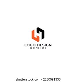 Ilustración del vector de diseño del logotipo abstracto