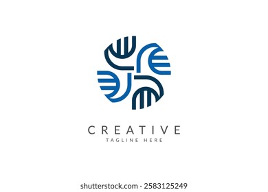Abstract logo design vector illustration.