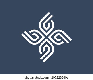 Abstract logo design vector minimalist