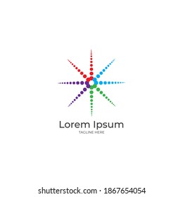 Abstract logo design vector stock image