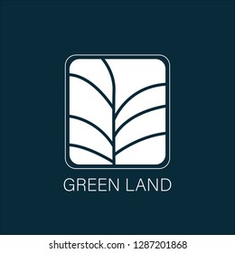abstract Logo design vector template. leaf symbol Logotype concept icon