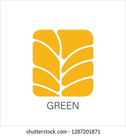 abstract Logo design vector template. leaf symbol Logotype concept icon