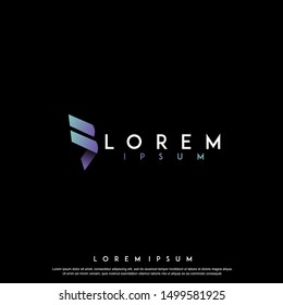 abstract logo design vector template illustration. geometric , modern icon. suitable for any company