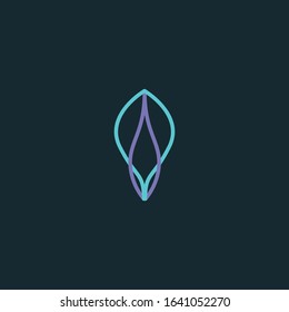 Abstract Logo design vector template. Colorful media icon. Vision Logotype concept idea.