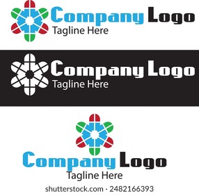 Abstract logo designed for company or even personal use. 