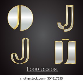 Abstract logo design.Letter J logo.Vector logo template.