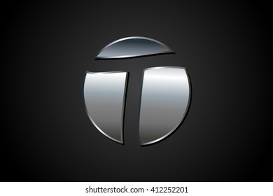 Abstract logo design.Letter T logo.Logotype vector template.