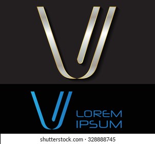 Abstract logo design.Letter V logo.Abstract vector template.