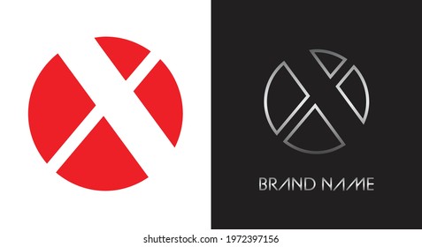 Abstract Logo Design.Letter X Logo.
