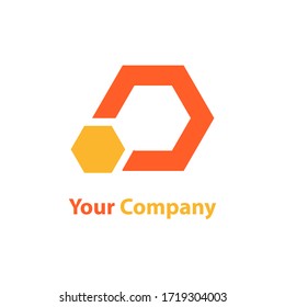 company with hexagon logo
