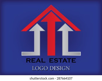 Abstract logo design.Real estate logo.
