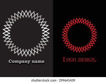 Abstract logo design.Round logo vector.