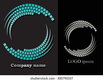 Abstract logo design.Round logo vector.