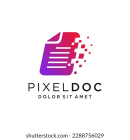 Logo abstracto de un archivo digital. Adecuado para empresas relacionadas con documentos digitales, almacenamiento de datos, alojamiento