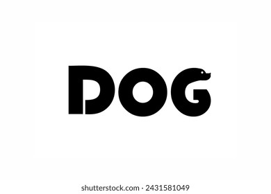 abstract logo with dog and face combined into a logo.
This logo is very suitable for a dog food shop business and anything related to dogs