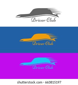 Abstract logo  driver club concept eps 10 vector  for your design