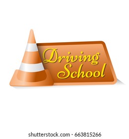 Abstract logo  driviving school concept eps 10 vector  for your design