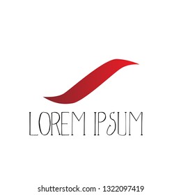 abstract logo with elegance line illustration for creative media or business corporation, company, industry or organization