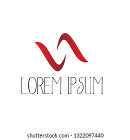 abstract logo with elegance line illustration for creative media or business corporation, company, industry or organization